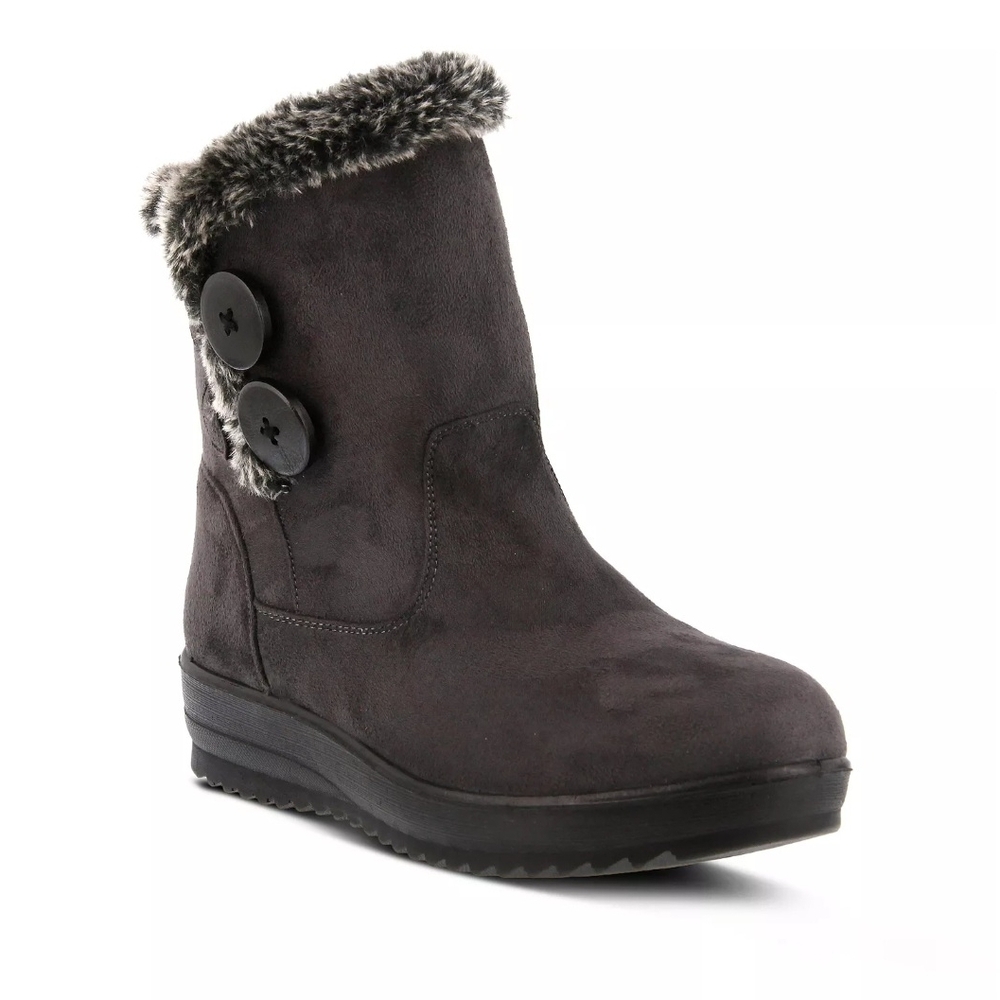 Flexus By Spring Step Istra Waterproof Dark Gray Winter Boots Womens Size 6